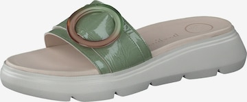 Paul Green Mules in Green: front