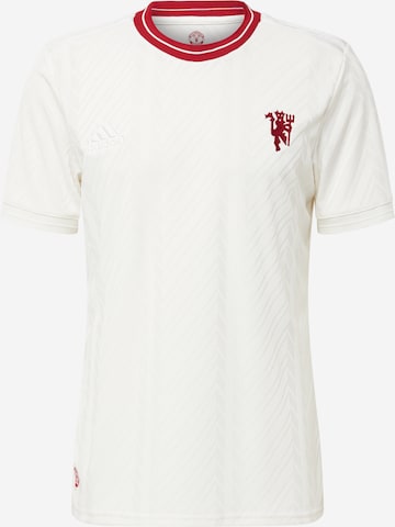 balts ADIDAS PERFORMANCE Sportiska stila krekls 'MUFC 3': no priekšpuses