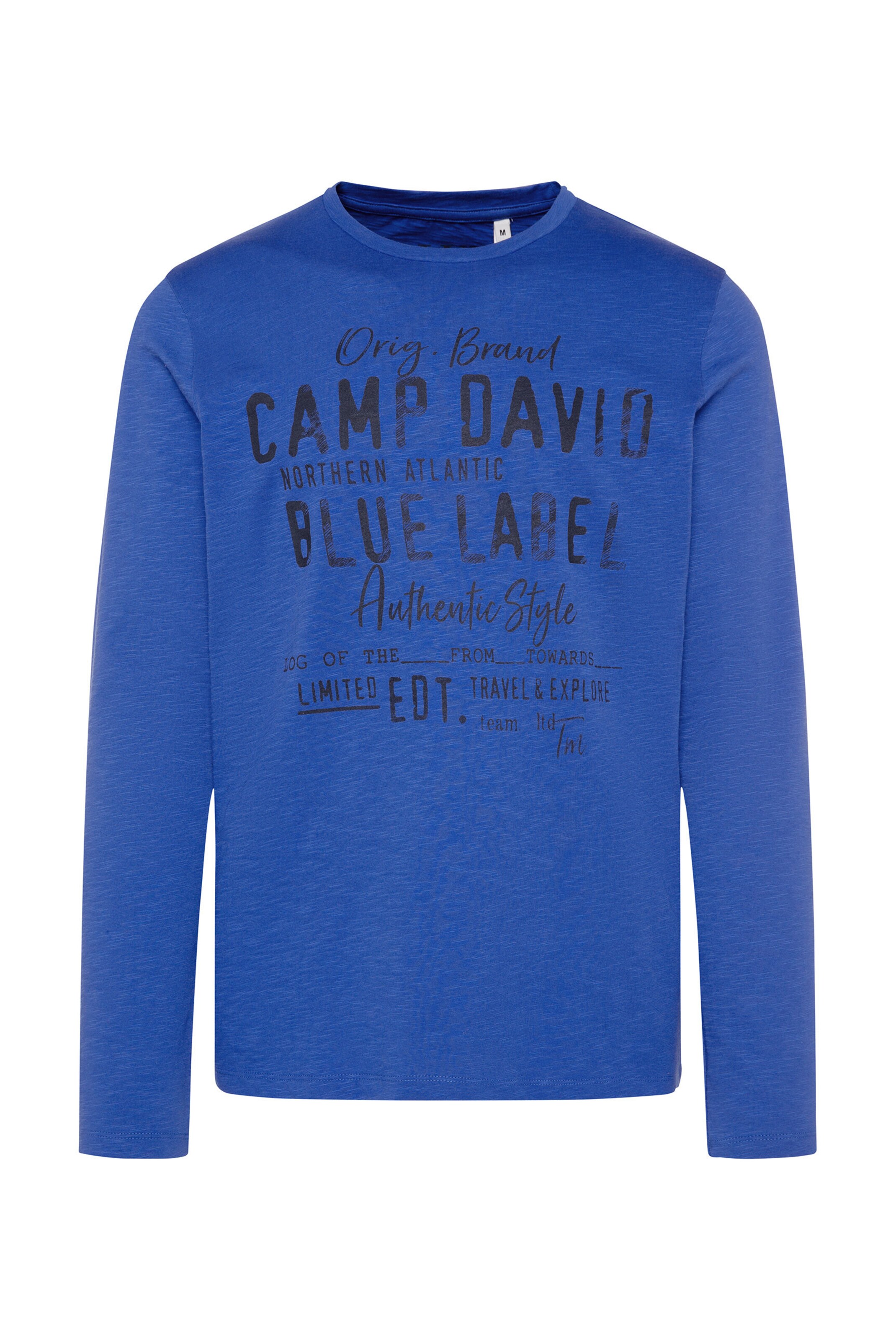 CAMP DAVID Shirt in Blue: front