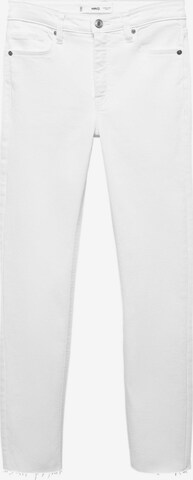 MANGO Skinny Fit Дънки 'ISA' в бяло: отпред