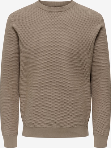 Only & Sons Pullover 'ONSMORGAN' i beige: forside