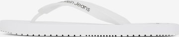 Calvin Klein Σαγιονάρες διχαλωτές σε λευκό: μπροστά