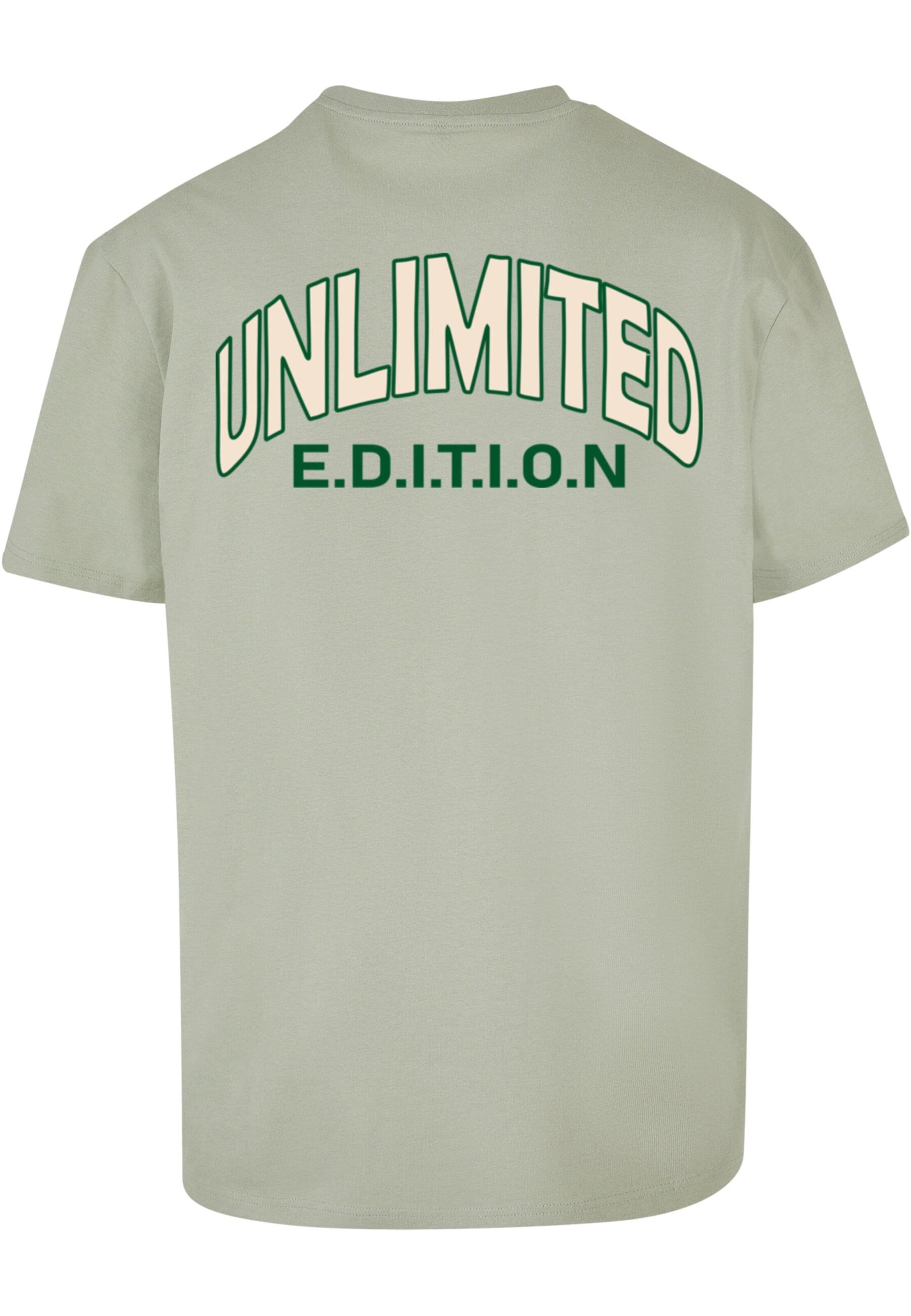 Merchcode Shirt 'Unlimited Edition' in Groen