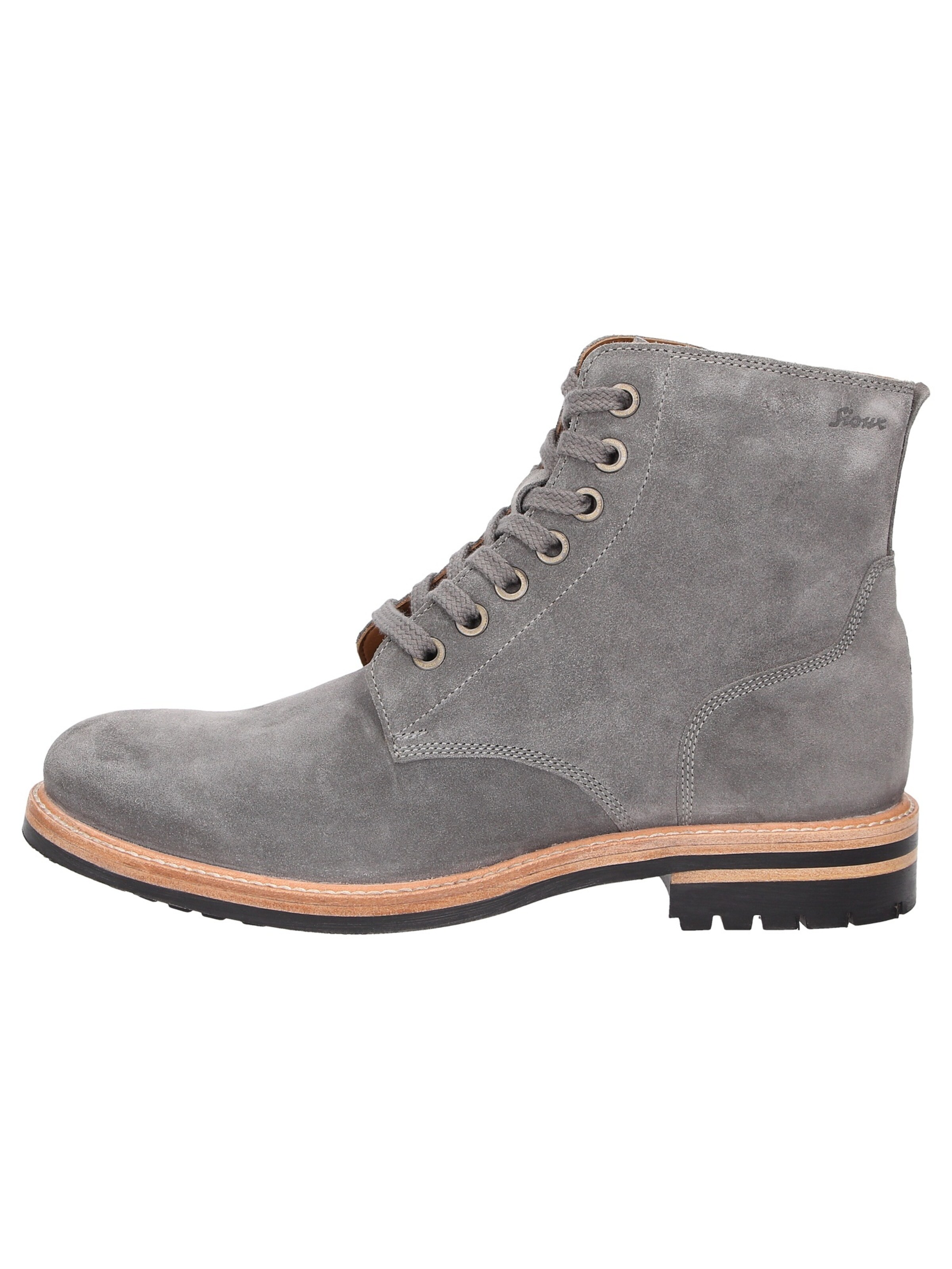SIOUX Lace-up boots in Grey