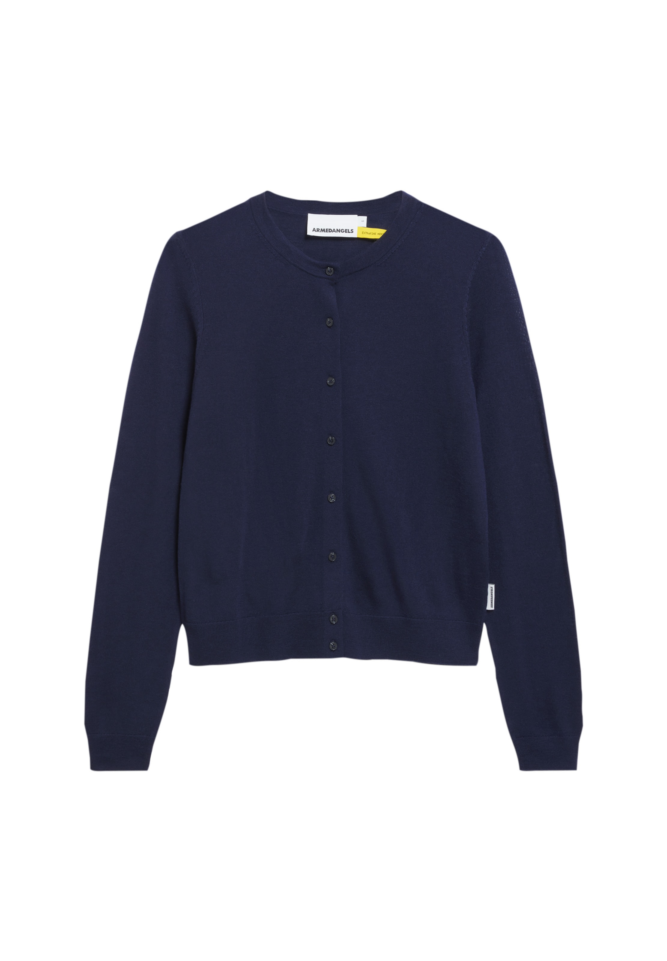 ARMEDANGELS Gebreid vest in Blauw: voorkant