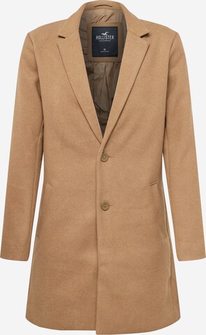 Manteau mi-saison HOLLISTER en marron : devant
