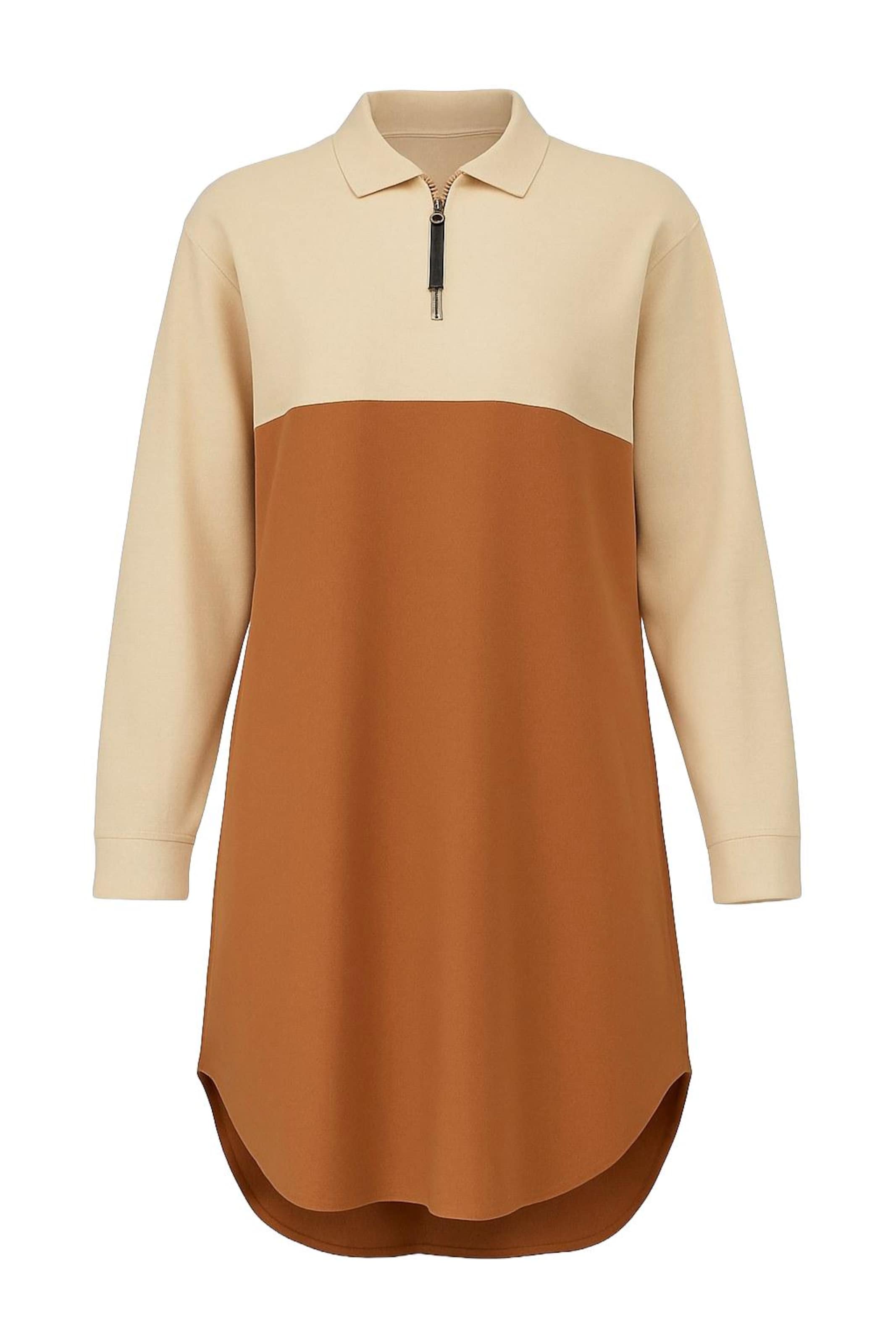 MODAMIHRAM Tuniek in Beige: voorkant