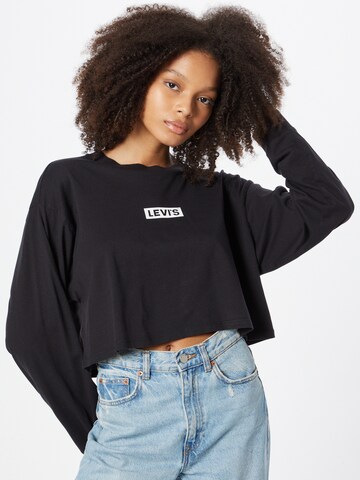 LEVI'S ® - Camiseta 'Graphic LS Crop Reese' en negro: frente