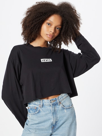 LEVI'S ® Shirt 'Graphic LS Crop Reese' in Black: front