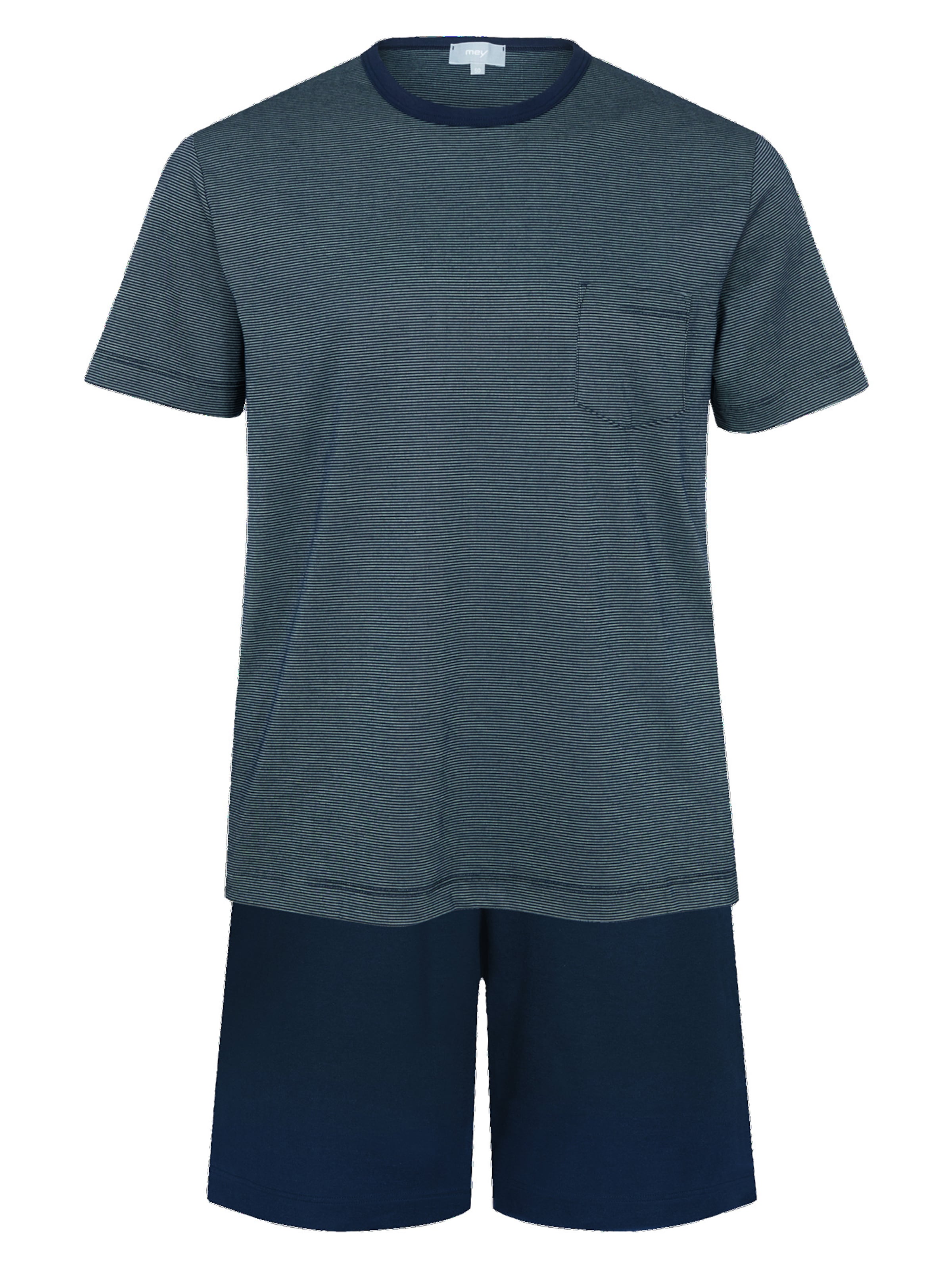 Mey Pajama short in Blue: front