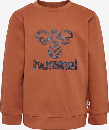 Hummel Sweatshirt in Bruin: voorkant