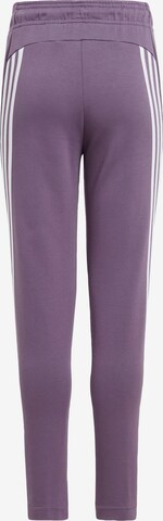 ADIDAS SPORTSWEAR Slim fit Workout Pants 'Future Icons 3-Stripes' in Purple