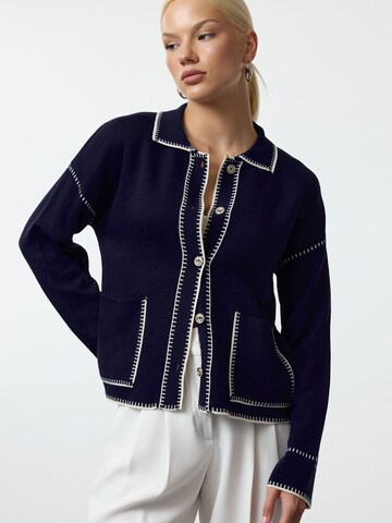 Trendyol Strickjacke in Blau: Vorderseite