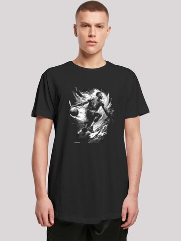 T-Shirt 'Basketball Splash Sport' F4NT4STIC en noir : devant