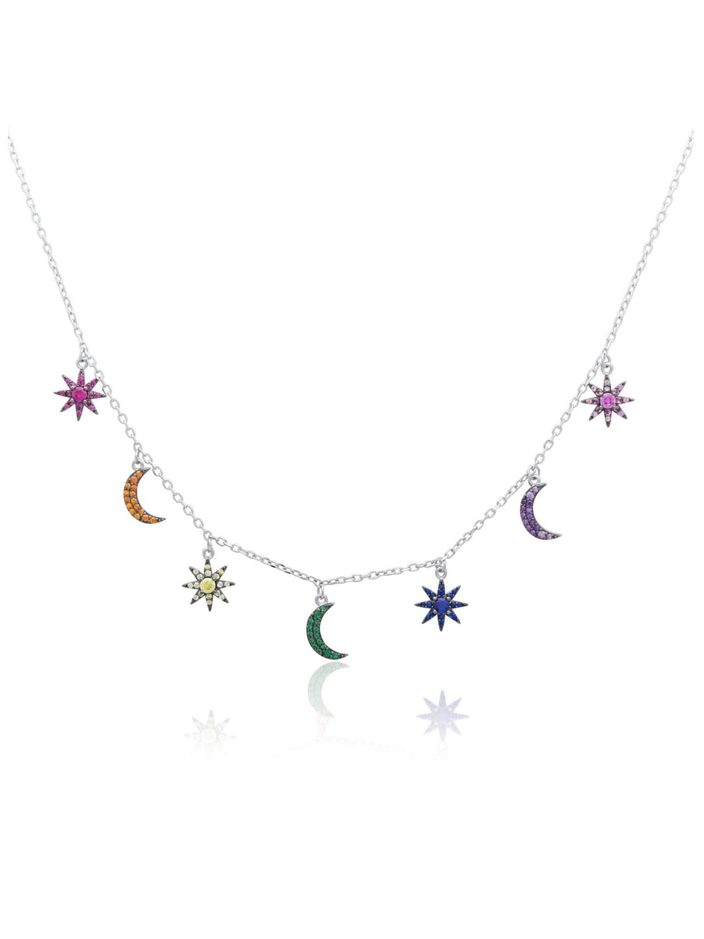 Tony Fein Kette 'Sonne Mond'‌‌‌‌‌‌‌‌‌‌ in Mischfarben