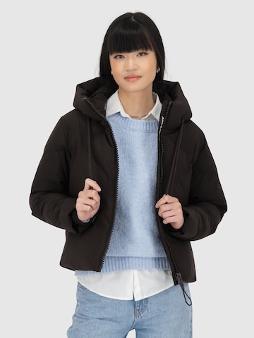 Alife and Kickin Winter Jacket 'MurielAK' in Brown: front