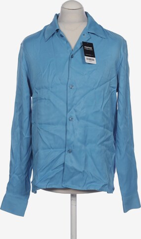 Sandro Button Up Shirt in M in Blue: front