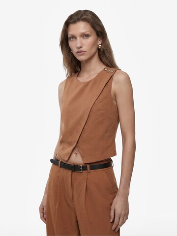 Koton Gilet in Bruin: voorkant