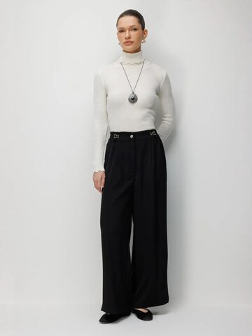 Wide Leg Pantalon à pince MixRay en noir