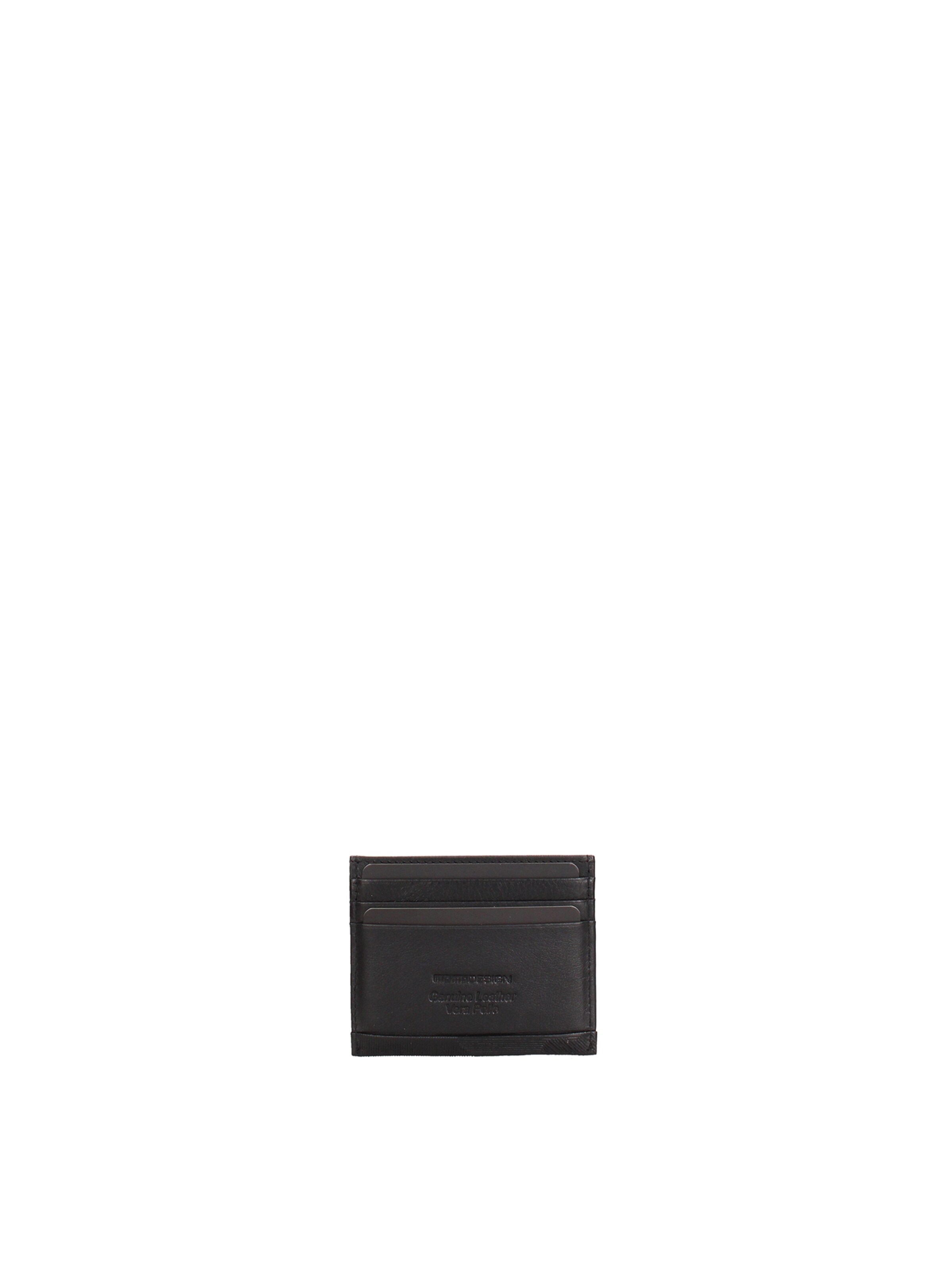 Astuccio 'Porta carte uomo vera pelle Momo Design slim minimalista' di Momo Design in nero