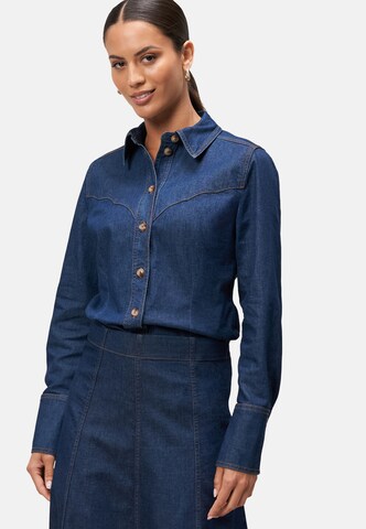 Camicia da donna di zero in blu: frontale