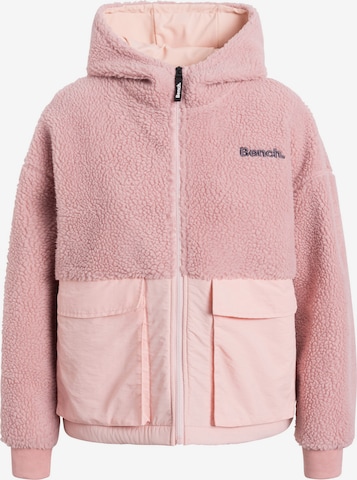 Veste en polaire 'SANDIE' BENCH en rose : devant