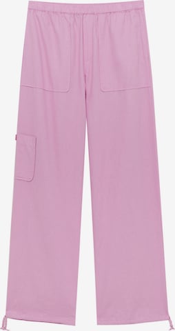 Pull&Bear Trousers in Pink: front