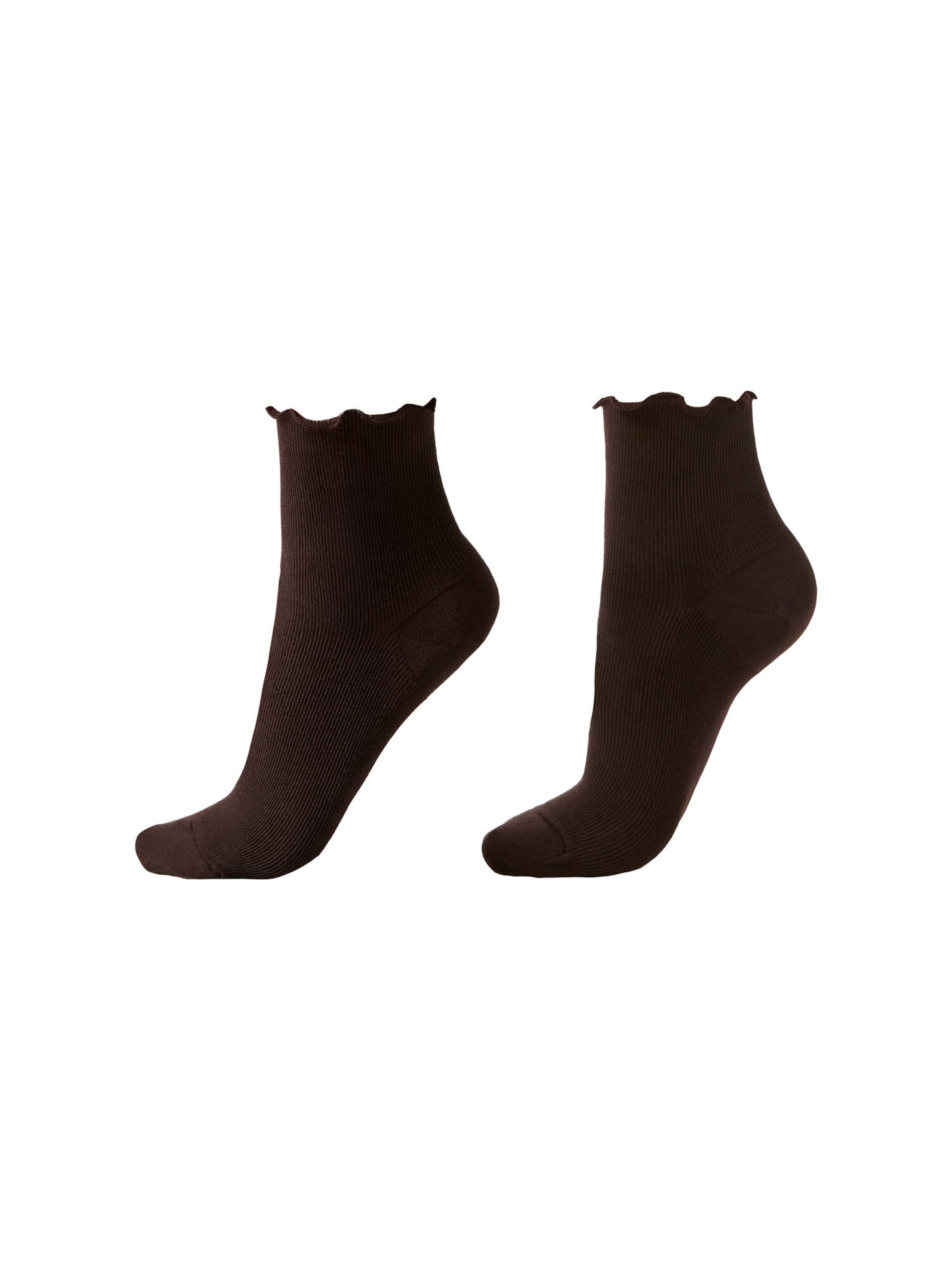 CALZEDONIA Socks in Brown: front