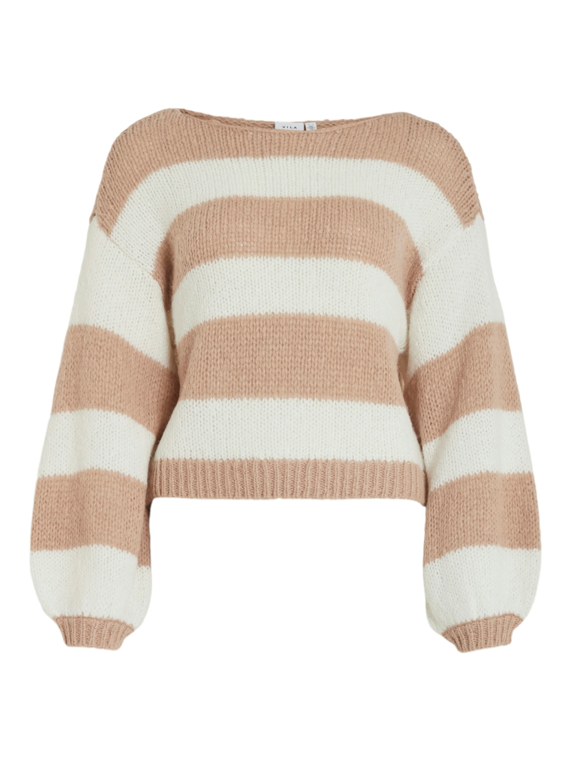 VILA Sweater 'CHOCA' in Beige: front