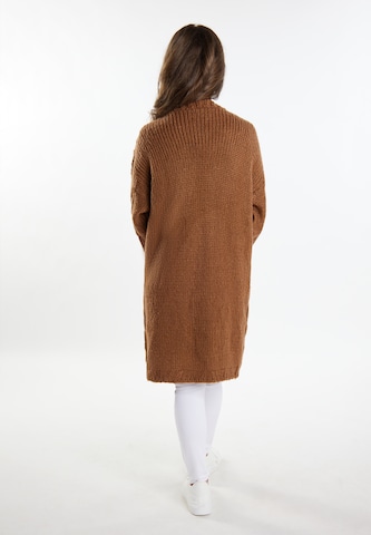 usha WHITE LABEL Knit Cardigan in Brown