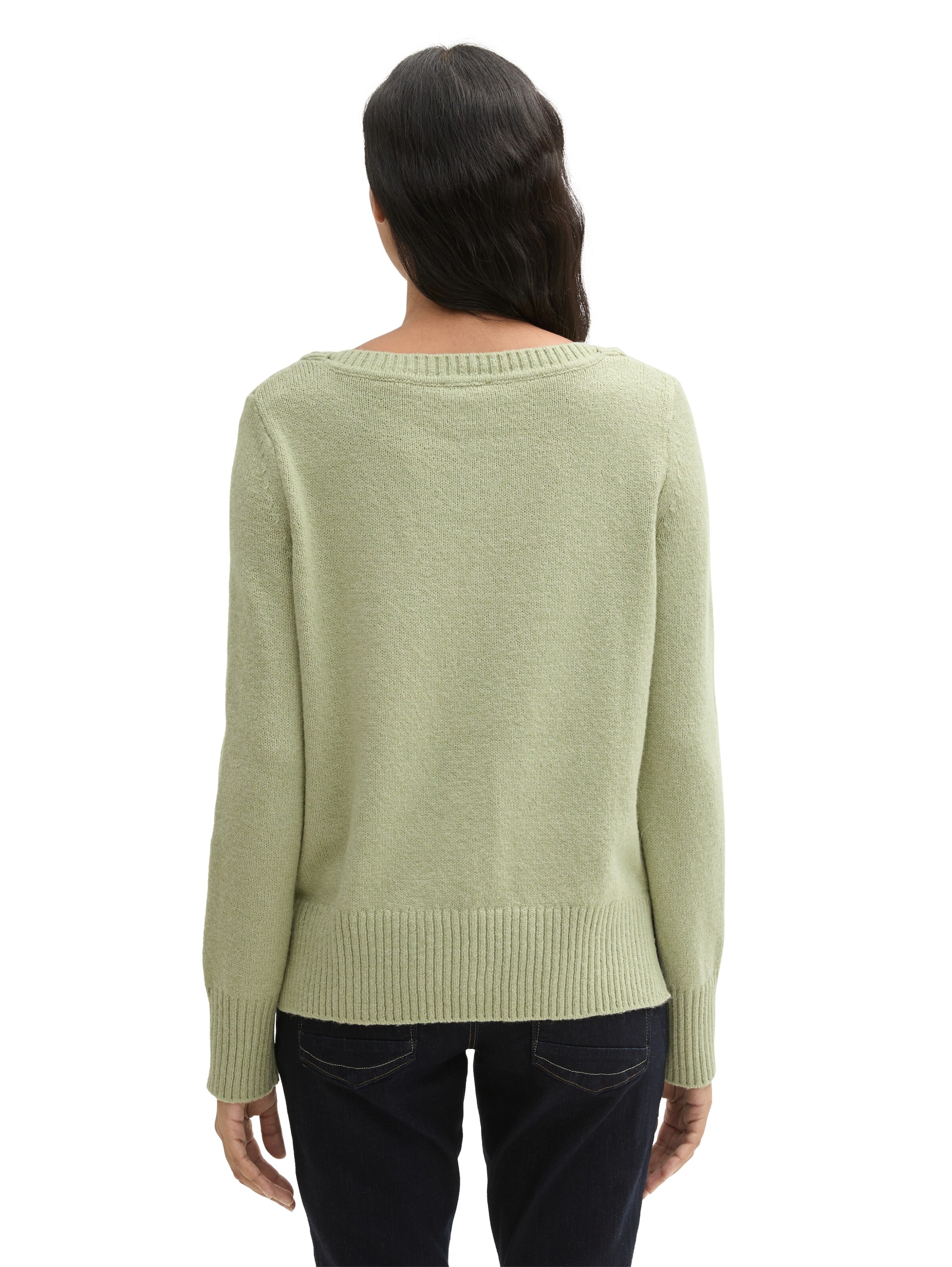 TOM TAILOR Sweater in Green