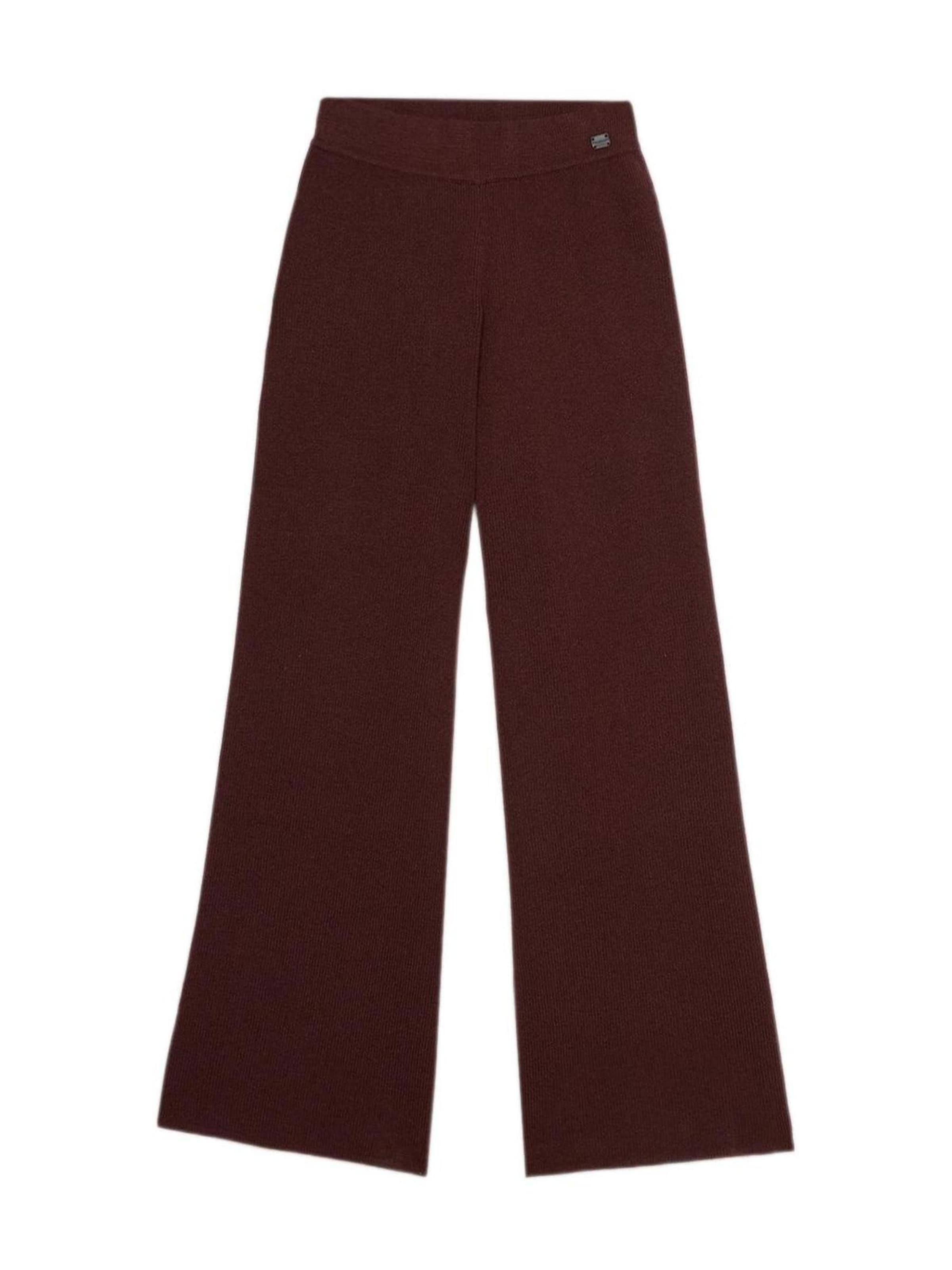 Wide Leg Pantalon Trussardi en marron : devant