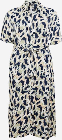 Robe-chemise 'Menny' Vero Moda Curve en bleu : devant