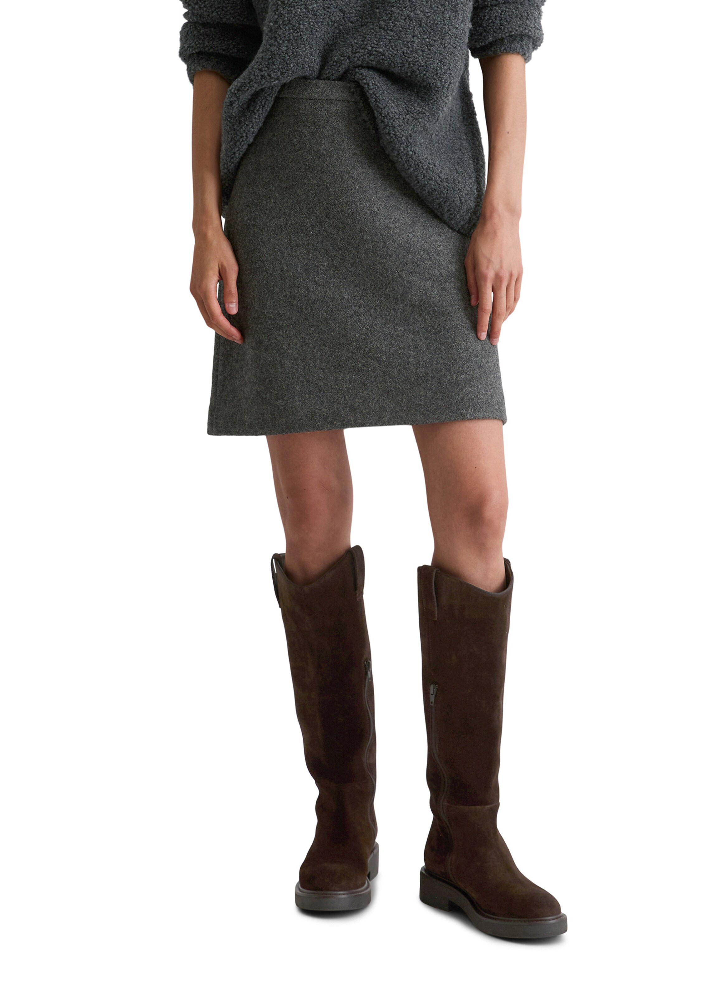 Marc O'Polo Skirt in Grey: front