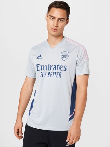 pelēks ADIDAS SPORTSWEAR Sportiska stila krekls ' FC Arsenal Condivo 22': no priekšpuses