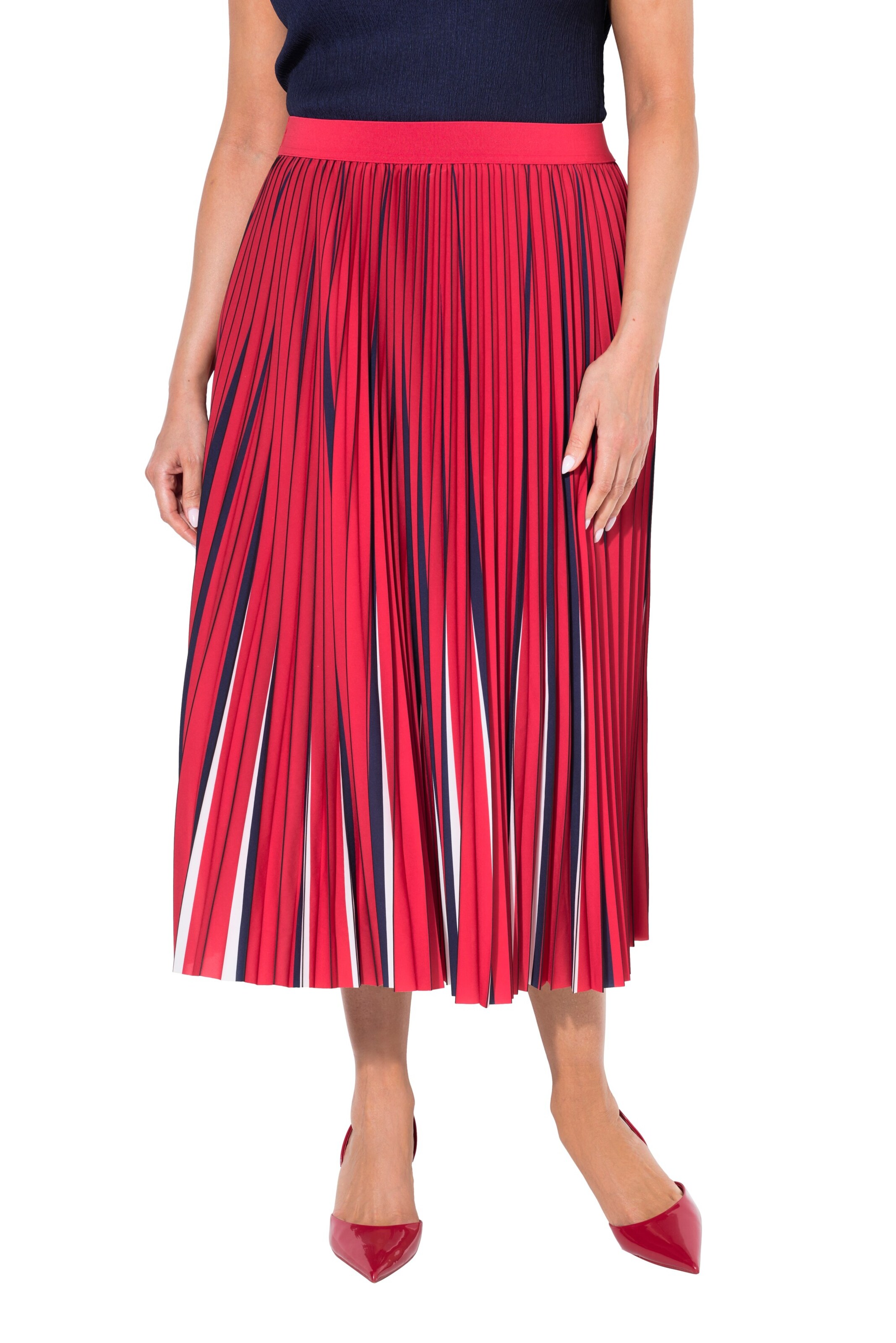 Ulla Popken Rok in Rood: voorkant