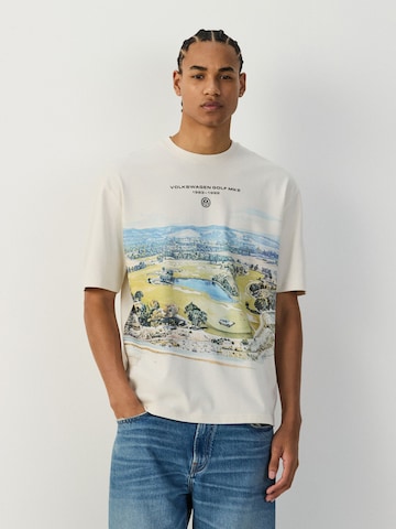 T-Shirt Next en blanc : devant