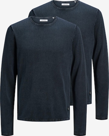 JACK & JONES Sweater 'Leo' in Blue: front