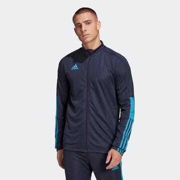 ADIDAS SPORTSWEAR Training Jacket 'Tiro' in Blue: front