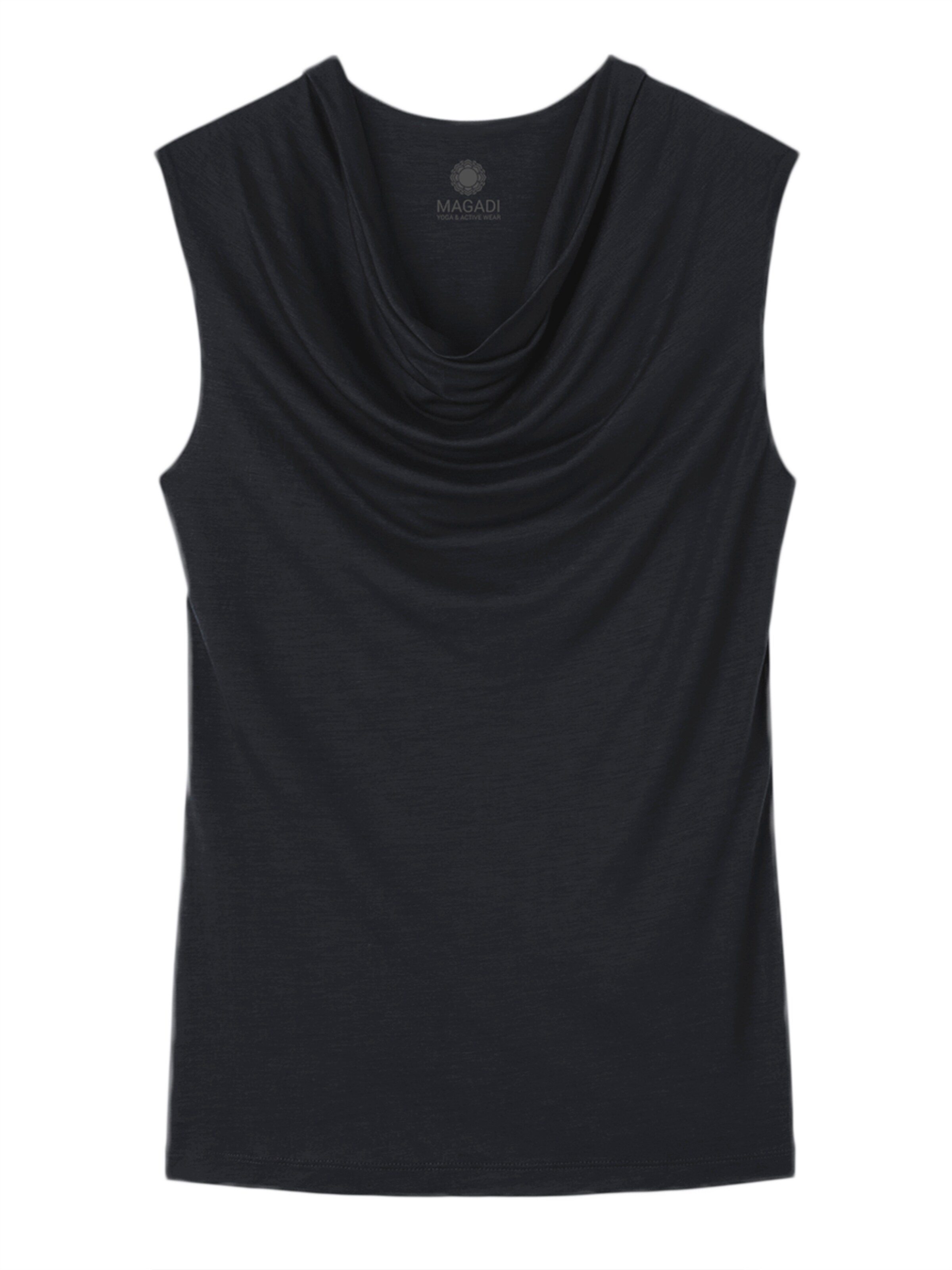 Magadi Sporttop 'Eva'‌‌‌‌‌ in Schwarz: Vorderseite