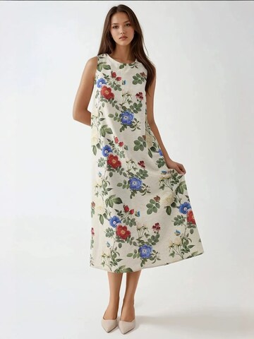 Hiccup Dress 'Linen Feel' in White