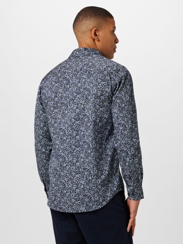 Matinique Slim fit Button Up Shirt 'Trostol' in Blue