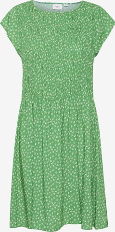 SAINT TROPEZ Jurk 'Eisla' in Groen: voorkant