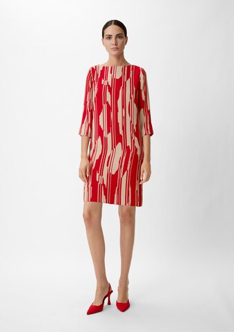 COMMA Kleid in Rot: Vorderseite