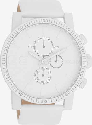 OOZOO Uhr in Weiß: Vorderseite