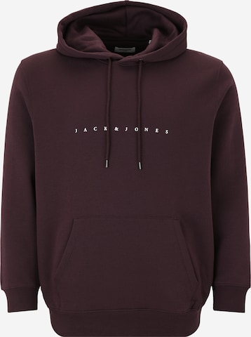 Jack & Jones Plus Collegepaita 'JJEStar' värissä lila: etupuoli