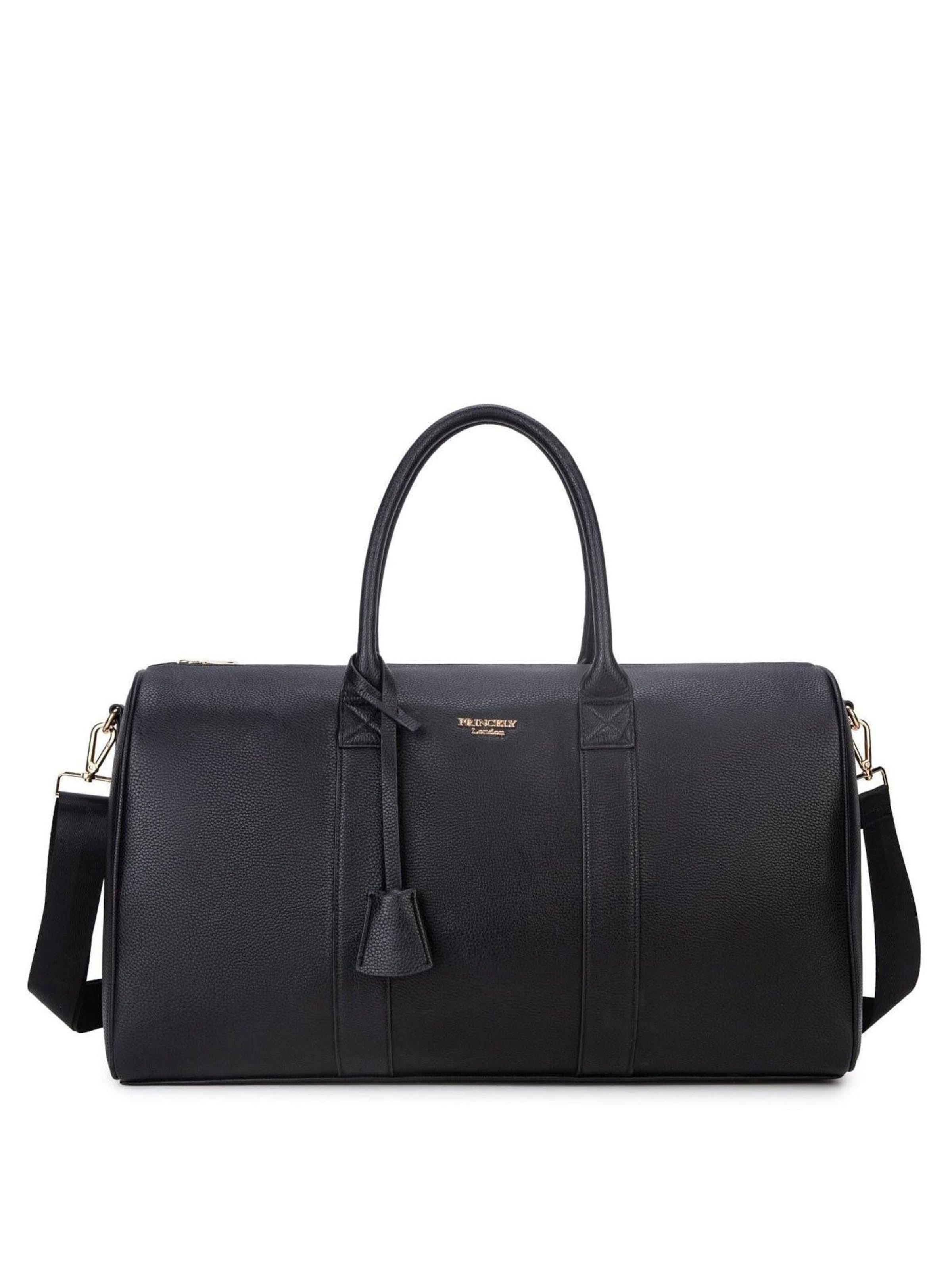 Princely London - Bolsa de fin de semana '"Los Angeles"' en negro: frente