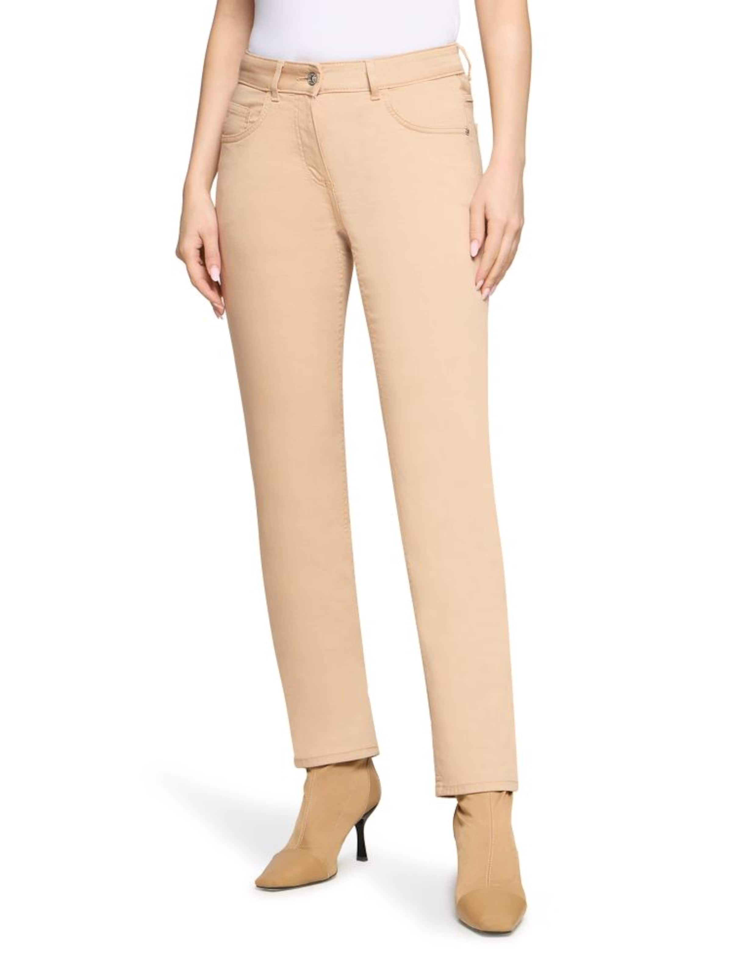Betty Barclay Slimfit Jeans in Beige: voorkant