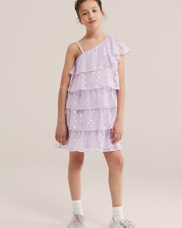 WE Fashion Jurk in Lila: voorkant