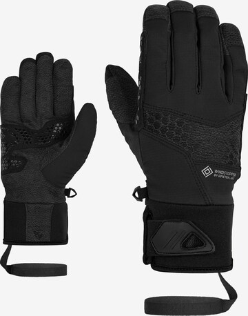 ZIENER Athletic Gloves 'GORNER WS' in Black: front